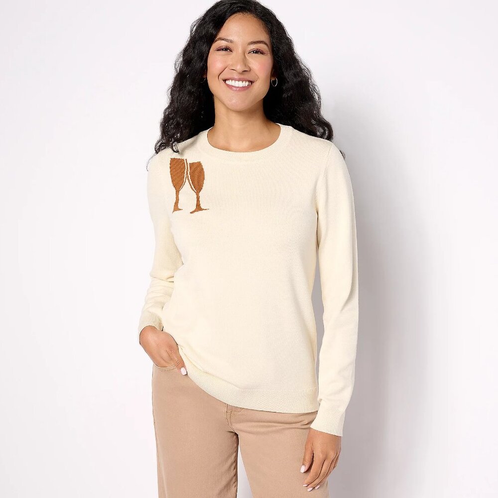 Studio Park x Alberti Popaj Women's Icon Sweater - Champagne (Sz S) a625912